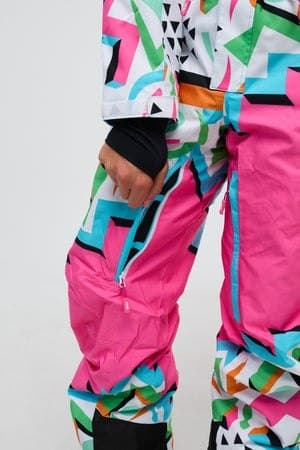Попросили выставить! Женский горнолыжный комбинезон OOSC Nuts Cracker Ski Suit в ярком ретро-дизайне, фото 1