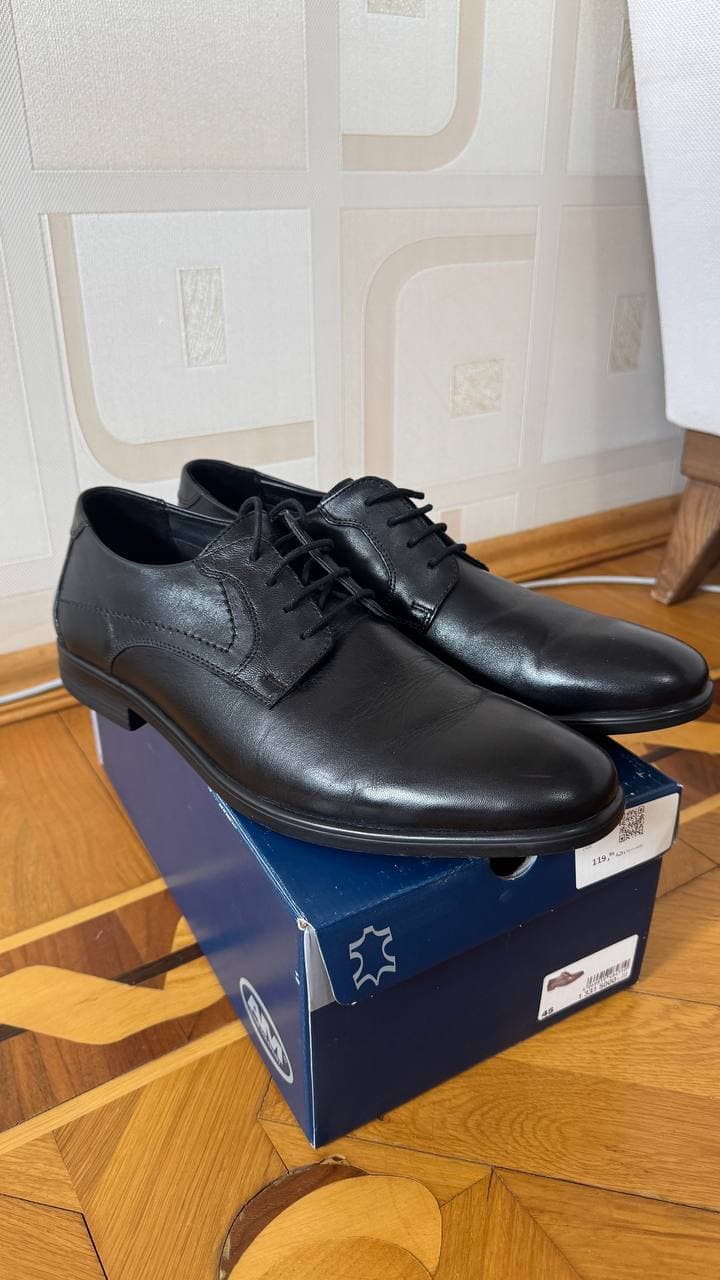 Мужские кожаные туфли AM Shoe Company, размер 45, фото 1