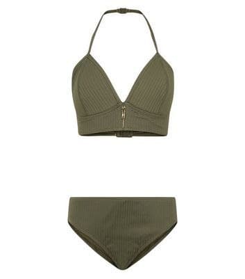 Зеленый купальник New look 12-13 Y 152-158 см