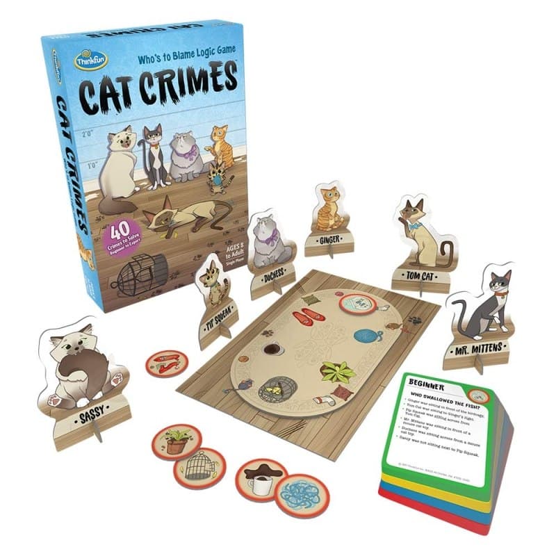 Cat Crimes" (ThinkFun) - 23 азн (на англ. языке). От 8 лет.