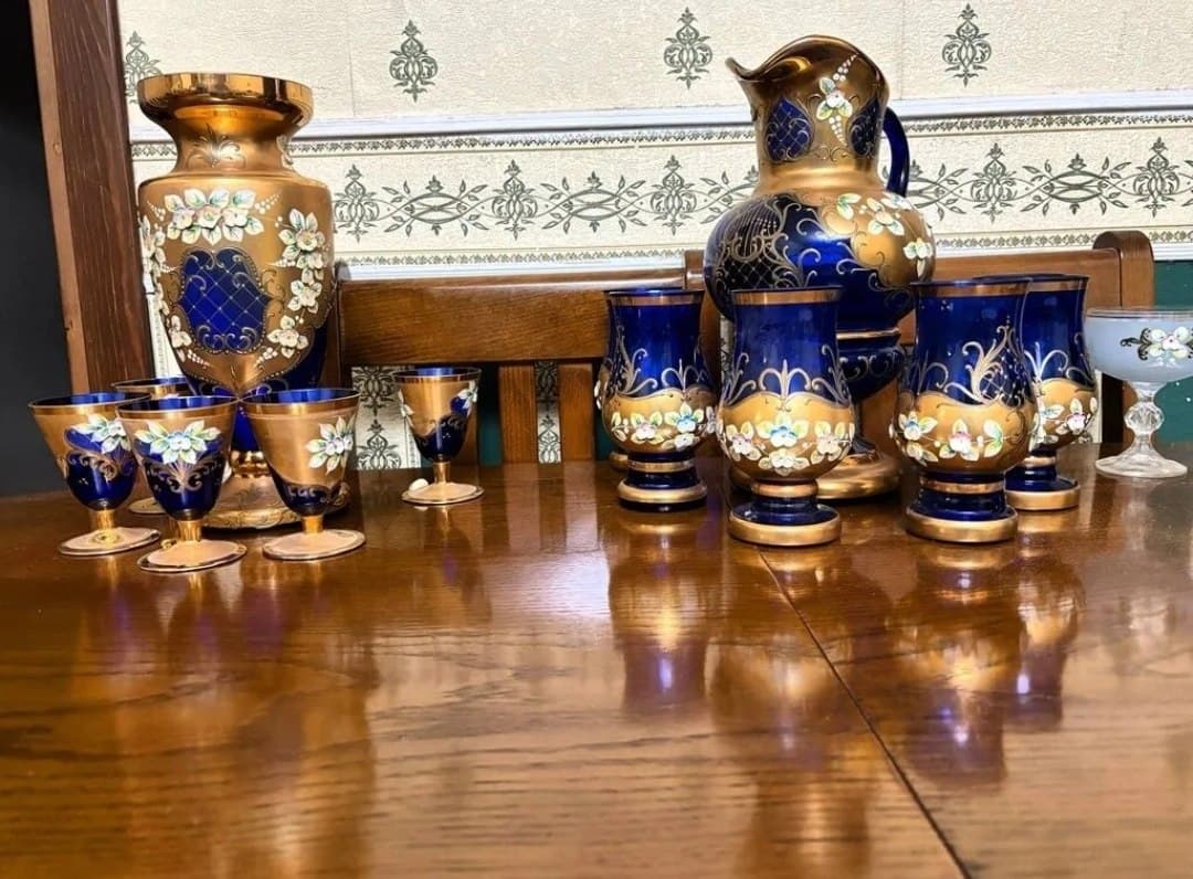 Продаётся оригинальный винтажный хрустальный сервиз Bohemia Crystal,…