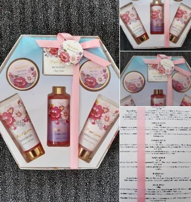 Подарочный набор косметики Royal Garden Bath Gift. В состав входят скраб, гель для душа, пена и соль, фото 1