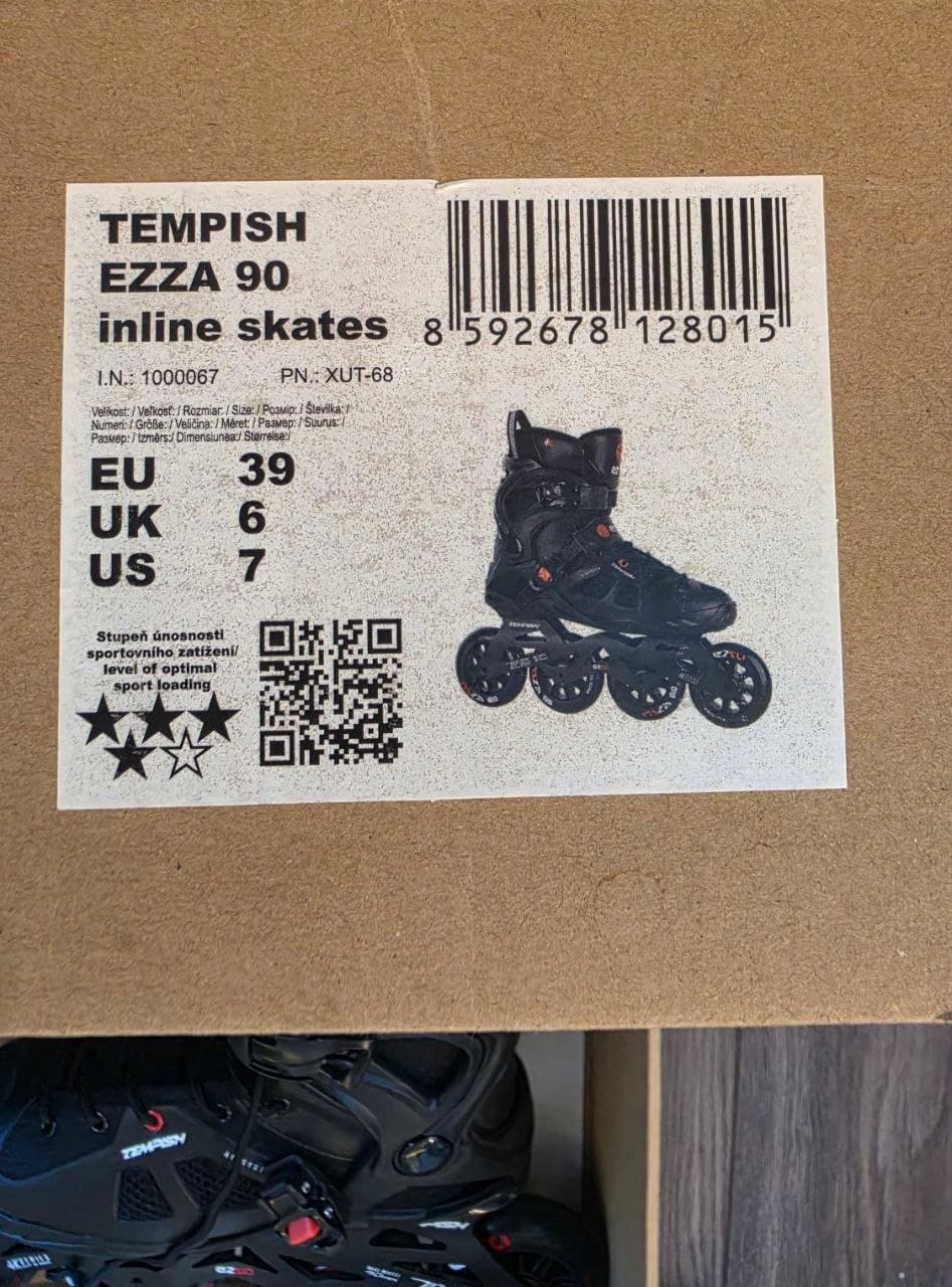 Фитнес-ролики Tempish Ezza 90 в идеальном состоянии. Новые в магазине United Sport стоят 290 AZN. От, фото 2