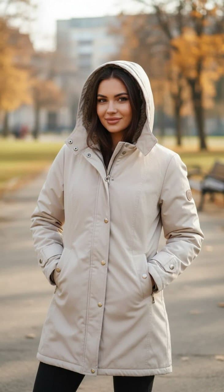 Продам на девушку-девочку дубленку и 2 куртки (новые, заказные). 1. Дубленка. S-ка - 30 АЗН. 2. Темн, фото 4