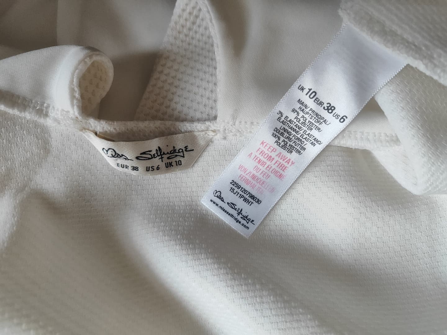 Верх с открытой спиной Miss Selfridge размер 38