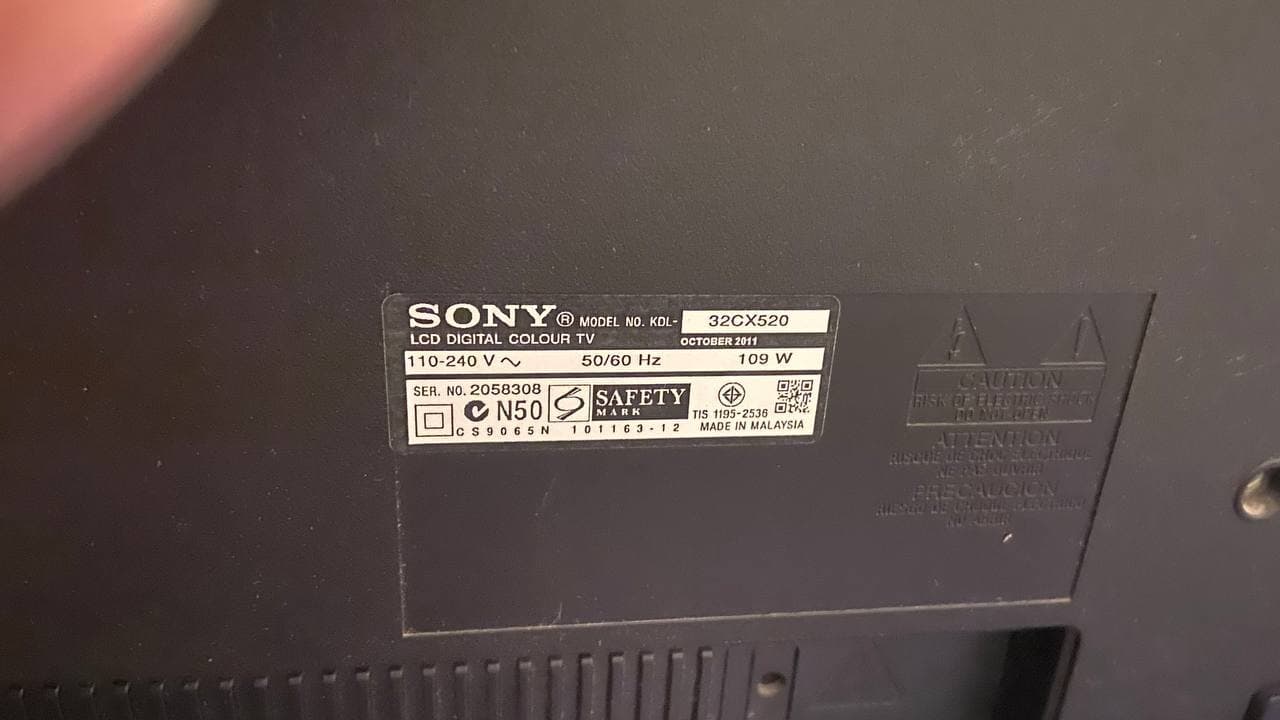 Телевизор Sony Bravia LCD. Model: KDL-32CX520. В хорошем состоянии. Цена договорная, фото 1